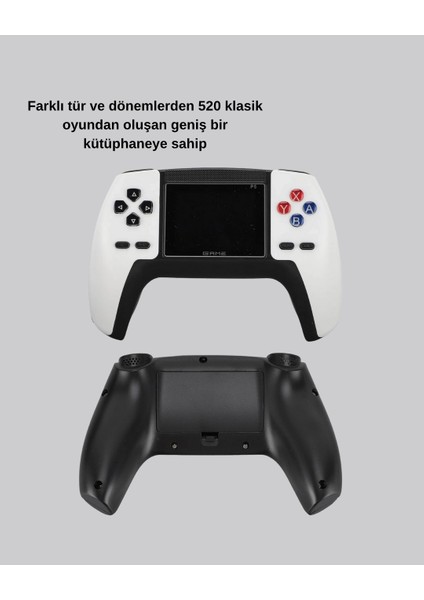 Buğz 520 Klasik Oyunlu P5™ Controllerview Retro Konsol – Şarjlı, Av Giriş Destekli, Ergonomik Tasarım fırsatları