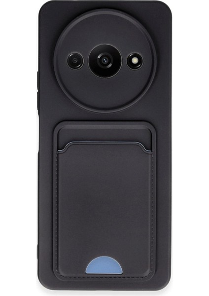 Xiaomi Redmi A3 4g Kılıf Kelvin Kartvizitli Silikon - SIYAH-(5796) - M060R677-K39060