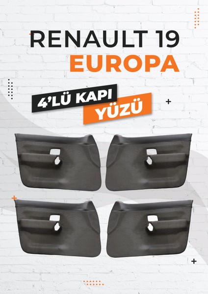 Renault 19 Europa Uyumlu Kapı Yüzü ( Fiber) - 1995/2001