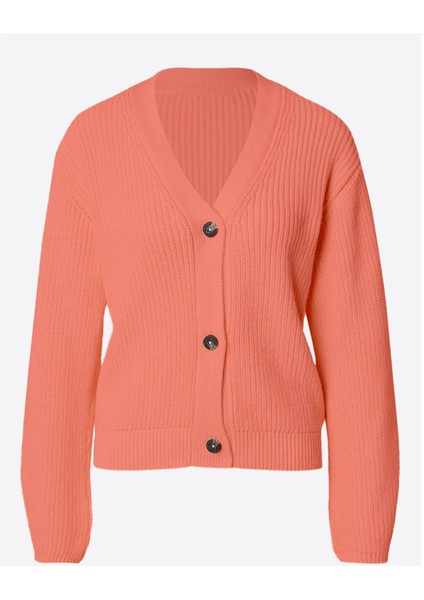 Kadın Düğmeli Kısa Triko Hırka