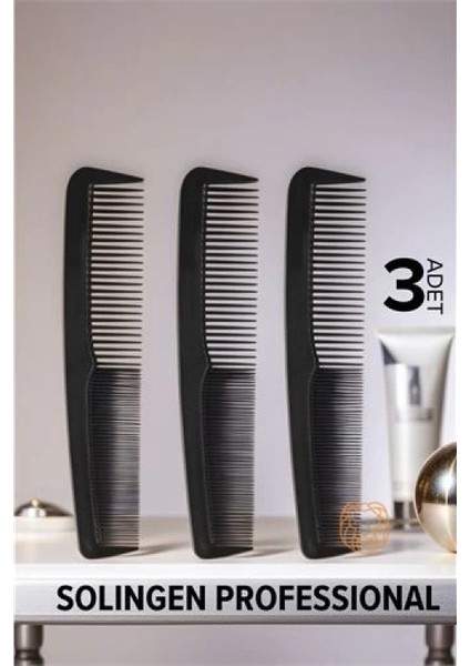 Erkek Cep Tarağı 12 cm 3 Adet Solingen Professional