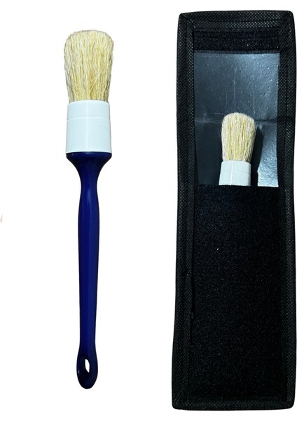 Detay Temizlik Fırçası (Doğal Kıl) & Kılıf Hediye
