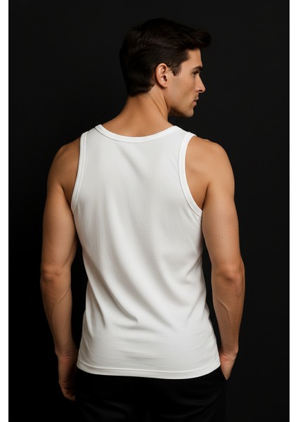 6'lı %100 Pamuklu Erkek Beyaz Askılı Atlet modelleri