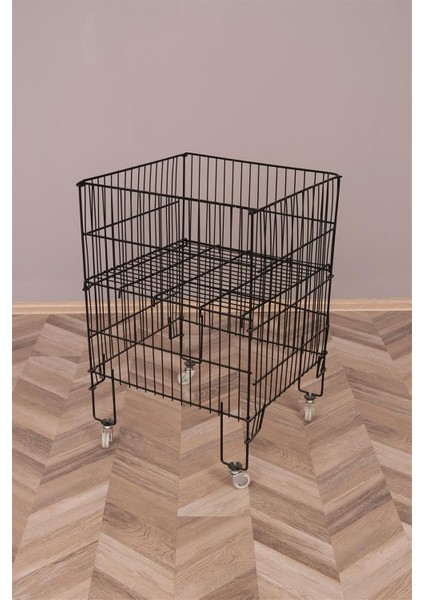 53*53 Katlanır Tekerlekli Siyah Sepet fiyatları