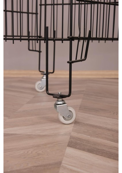 53*53 Katlanır Tekerlekli Siyah Sepet modelleri