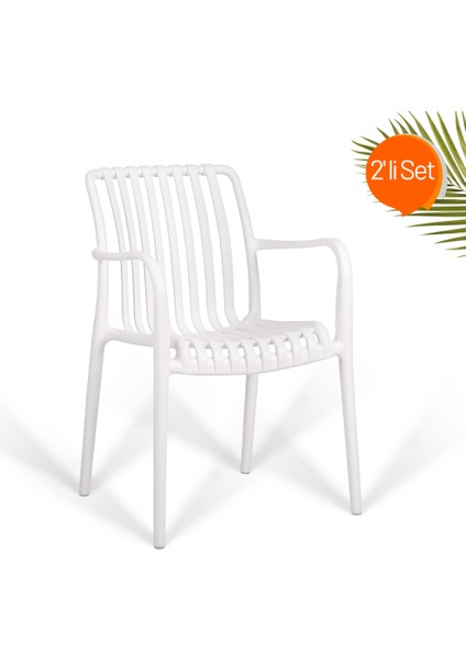 Paris 2'li Lüks Kafe ve Balkon Sandalyesi