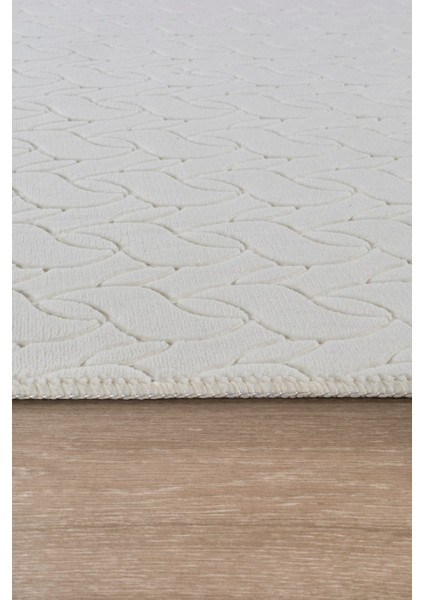 Oslo Premium mt Yıkanabilir Kaymaz Tabanlı Saçaklı Kesme Rulo Halı Yolluk Krem fırsatları
