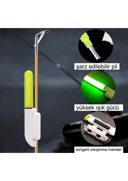 7111 Pilli ve Aparatlı Fosfor 2li Set 4.5X39MM fırsatları