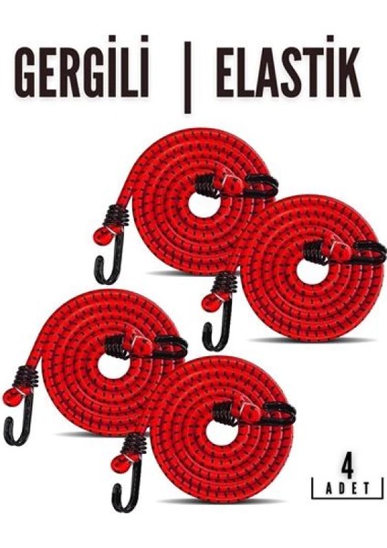 Gergili Bagaj Lastiği 2 Kancalı 4 Lü Paket fiyatları