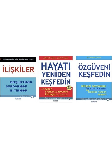 Iliskiler + Hayati Yeniden Kesfet + Ozguveni Kesfedin=(3 Kitap)