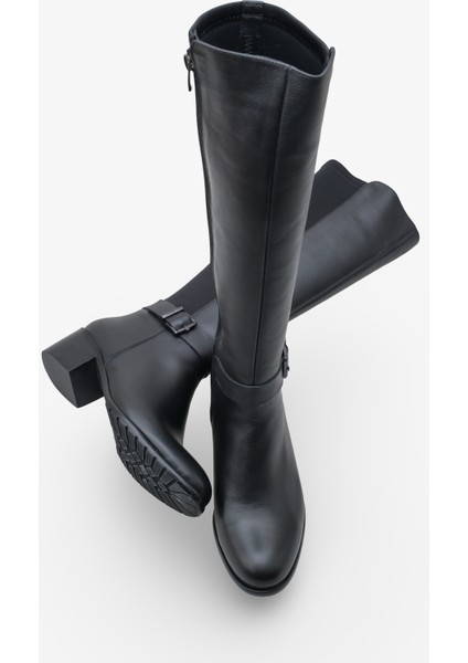 Fidelya Kadın Topuklu Çizme Siyah fırsatları