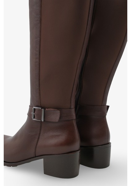 Fidelya Kadın Topuklu Çizme Kahve modelleri