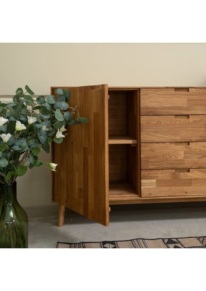 Jorvik Masif Ahşap Açık Ceviz Model Konsol fırsatları