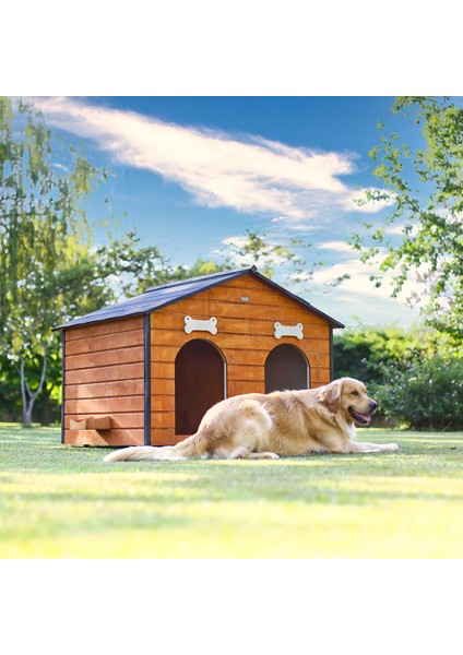 Isı Yalıtımlı 2 Bölmeli Köpek Kulübesi indirimleri