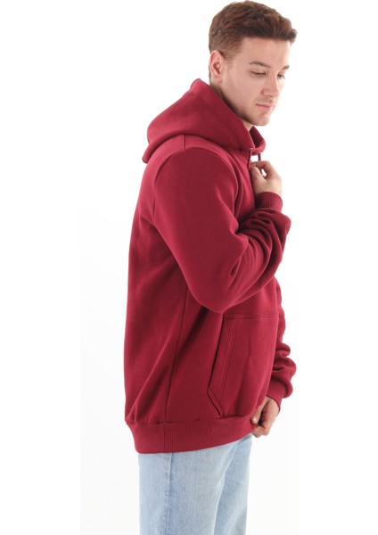 Unisex Nakışlı Bordo Kapüşonlu Sweatshirt (Nakış Bordo Renk) Sweatshirtlerimiz 290 gram şardonlu 3 iplikli kumaştan üretilmiştir. modelleri