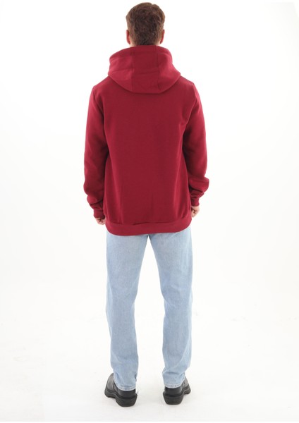 Unisex Nakışlı Bordo Kapüşonlu Sweatshirt (Nakış Bordo Renk) Sweatshirtlerimiz 290 gram şardonlu 3 iplikli kumaştan üretilmiştir. fırsatları