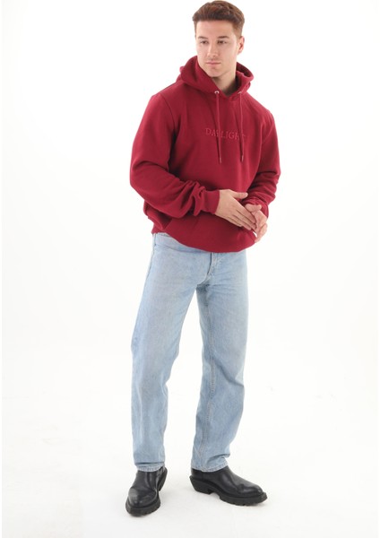 Unisex Nakışlı Bordo Kapüşonlu Sweatshirt (Nakış Bordo Renk) Sweatshirtlerimiz 290 gram şardonlu 3 iplikli kumaştan üretilmiştir. indirimleri