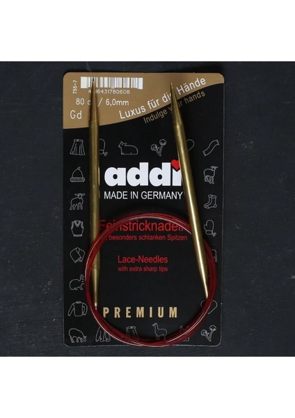 Addi 6mm 80CM Klasik Misinalı Dantel Şişi - 755-7