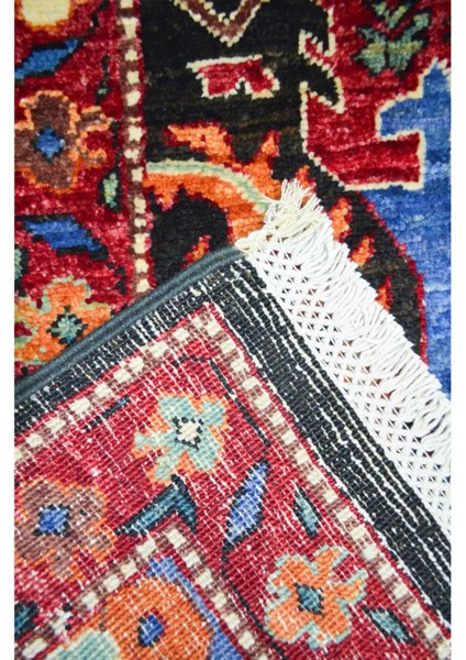 Yünden El Dokuma Hayat Ağacı Motifli Afgan Halısı 147X179 cm (2.63 M²) indirimleri