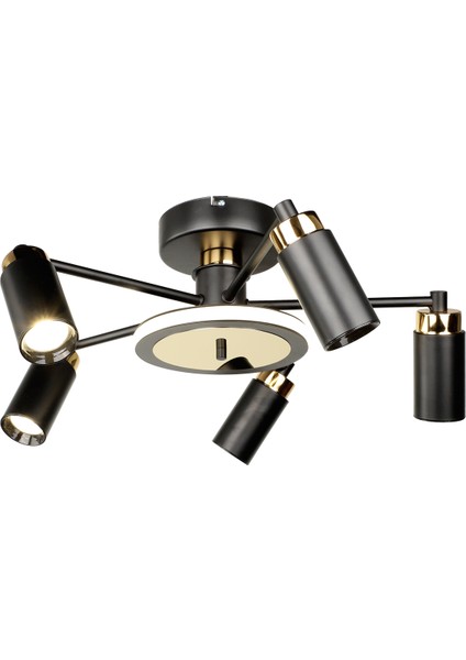 Linz Ledli 5.li Avize Siyah fiyatları