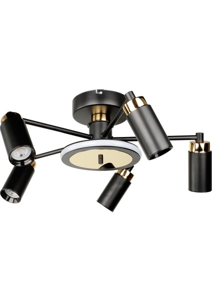 Linz Ledli 5.li Avize Siyah fırsatları