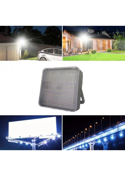 Dış Mekan ve Kamp Için USB Ile Şarj Olan 4 Farklı Işık Modlu Güçlü Projektör Lamba 200W 3600 Mah