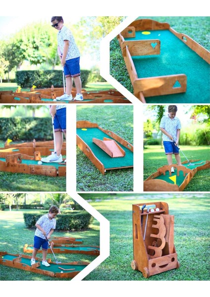 Ahşap Çocuk Mini Golf Seti indirimleri