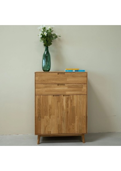 Jorvik Masif Ahşap Çok Amaçlı Büfe Dolap