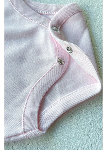 Moısy Kız Bebek Body, %100 Pamuk, Soft Yıkama, Kısa Kollu 5' Li Paket