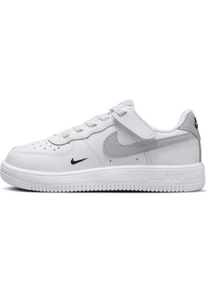 Force 1 Low Easyon Af1 Leather Unisex Sneaker White Unisex Lastik Bağcıklı Hakiki Deri Günlük Çocuk Spor Ayakkabı Beyaz