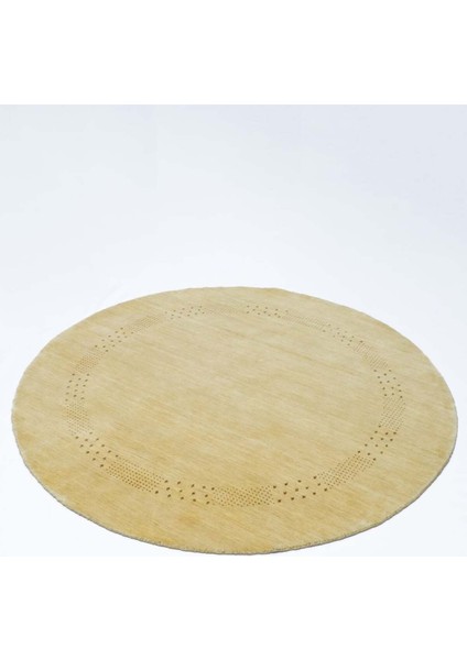 Lori Bej Renk Modern Yuvarlak El Dokuma Halısı 150X150 cm (2.25 M²) fiyatları