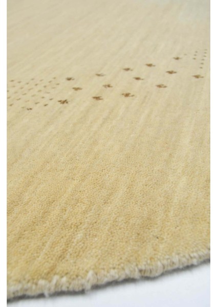 Lori Bej Renk Modern Yuvarlak El Dokuma Halısı 150X150 cm (2.25 M²) modelleri