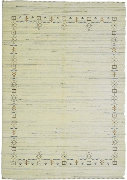 Lori Krem Renk Kırçıllı Modern El Dokuma Halısı 140X200 cm (2.8 M²)