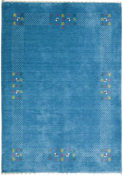 Lori Mavi Renk Modern El Dokuma Halısı 140X200 cm (2.8 M²)