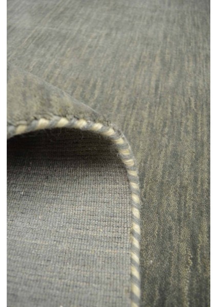 Lori Haki Renk Modern El Dokuma Halısı 170X240 cm (4.08 M²)