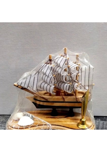 El Yapımı Ahşap Yelkenli Kalemlik 14CM Ofis Hediyesi modelleri