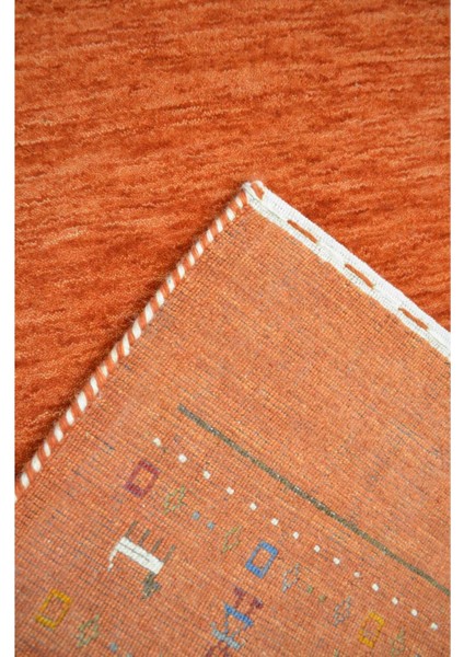 Lori Turuncu Renk Modern El Dokuma Halısı 140X200 cm (2.8 M²) indirimleri