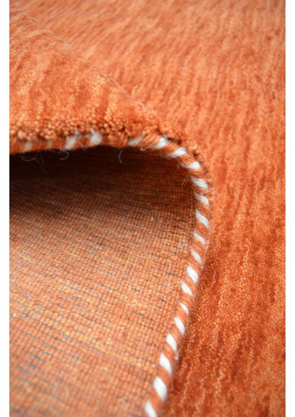 Lori Turuncu Renk Modern El Dokuma Halısı 140X200 cm (2.8 M²)