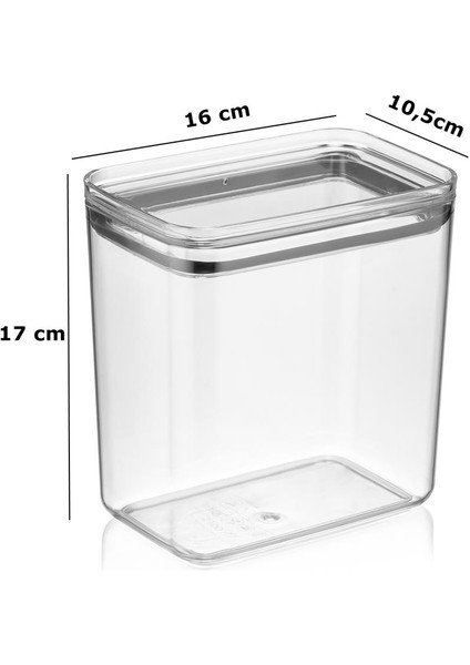Dikdörtgen Hava Geçirmez Erzak Saklama Kabı 12 Adet 2100 ml indirimleri