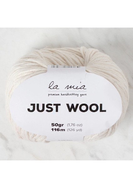 La Mia Just Wool Krem El Örgü Ipi - LT018 - 34183