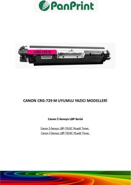 Canon CRG-729 M Kırmızı Muadil Toner fiyatları