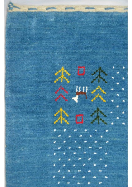 Lori Mavi Renk Modern El Dokuma Halısı 140X200 cm (2.8 M²) fırsatları