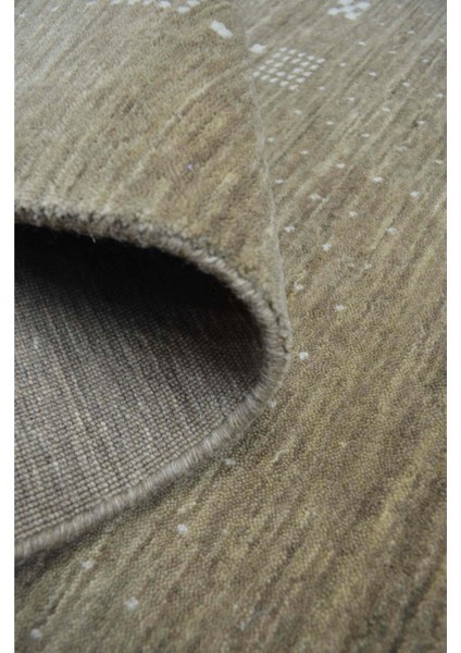 Lori Vizon Renk Modern Yuvarlak El Dokuma Halısı 90X150 cm (1.35 M²)