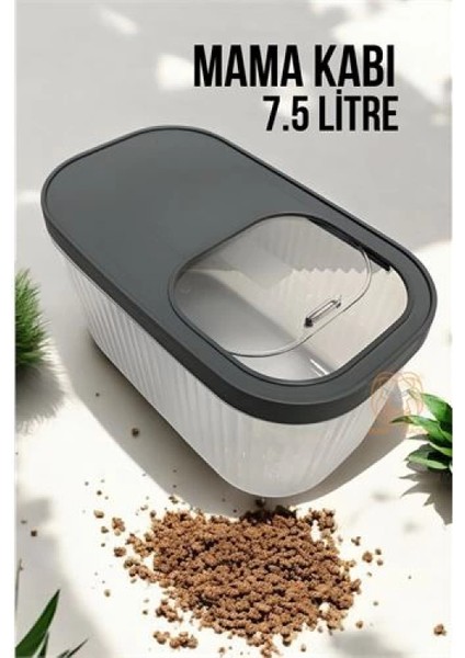 Kedi ve Köpek Mama Saklama Kabı Sürgülü Kapaklı 7.5 Litre fiyatları