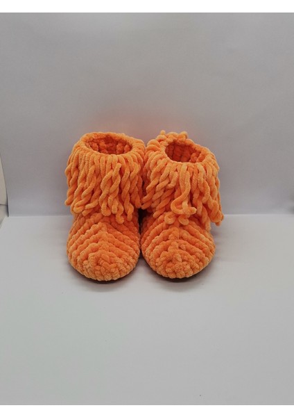 Panduf Ev Botu Kaymaz Taban El Yapımı Kadife İp