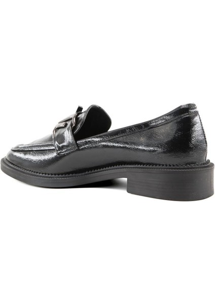 Miss Park Moda 386 K910 Loafer Siyah Rugan Kadın Günlük Ayakkabı fırsatları