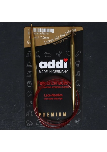 Addi 7mm 80CM Klasik Misinalı Dantel Şişi - 755-7