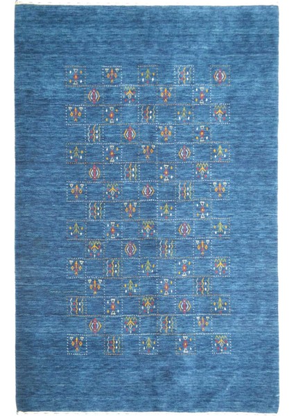 Lori Lacivert Renk Modern El Dokuma Halısı 140X200 cm (2.8 M²)