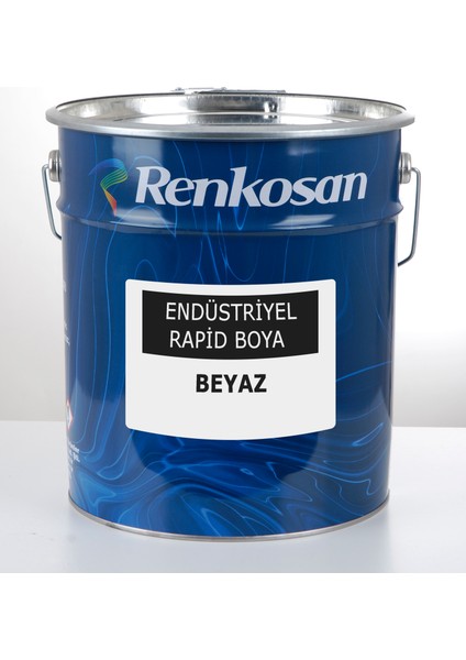 Endüstriyel Rapid Boya – Beyaz | Metal, Demir, Ahşap Yüzeyler Için - 2,5 kg