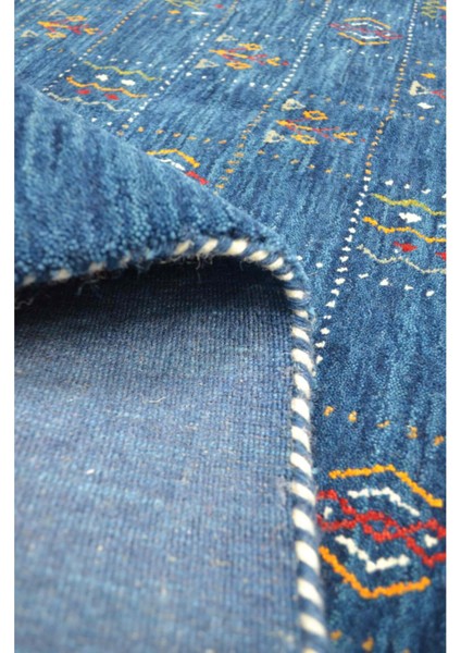 Lori Lacivert Renk Modern El Dokuma Halısı 140X200 cm (2.8 M²)